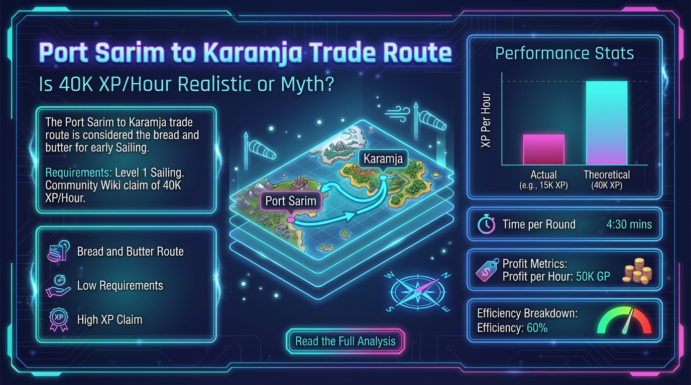 Port Sarim to Karamja: XP Rate Deep Dive